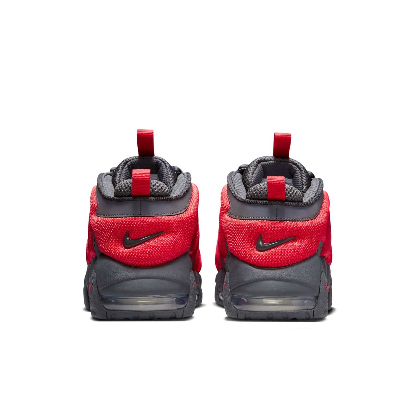 Nike Air More Uptempo Low "Dark Grey Light Crimson"