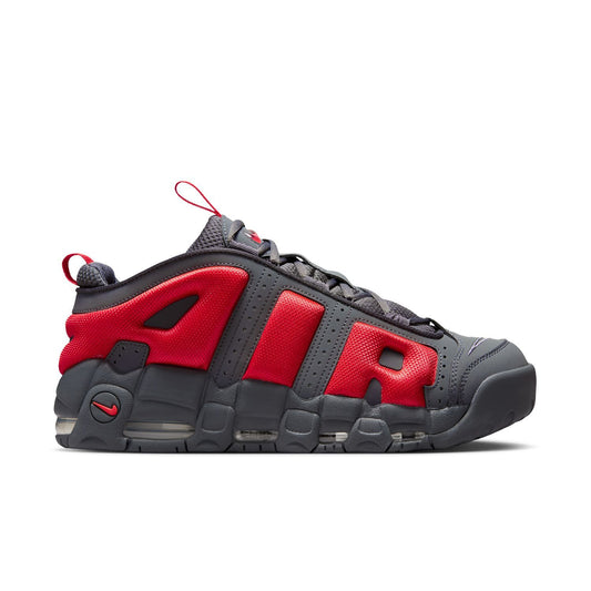 Nike Air More Uptempo Low "Dark Grey Light Crimson"