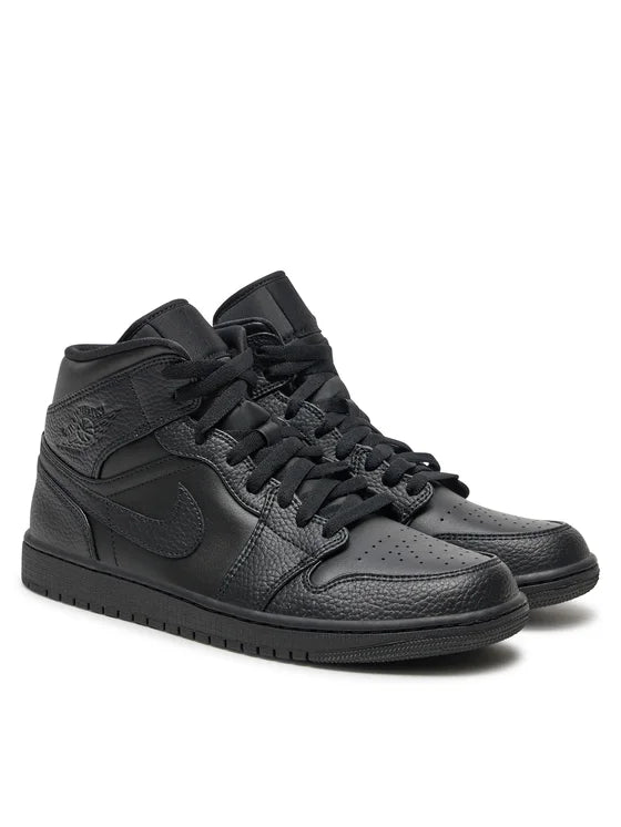 Jordan 1 Mid Triple Black